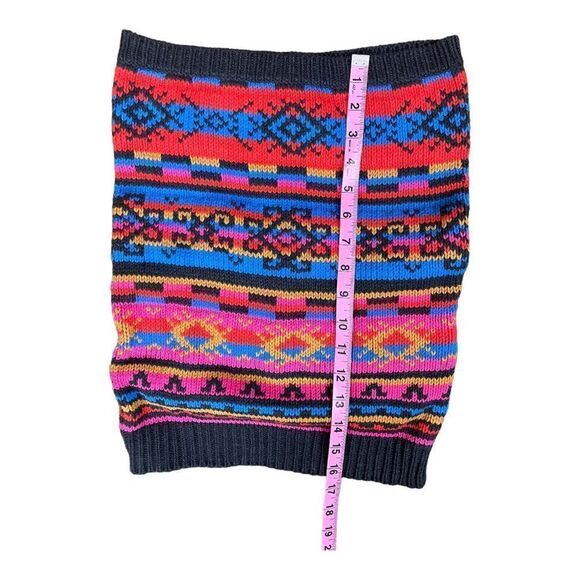 Rachel Roy Women’s One Size Infinity Knit Scarf Orange Blue Red Bohemian EUC - Picture 6 of 7